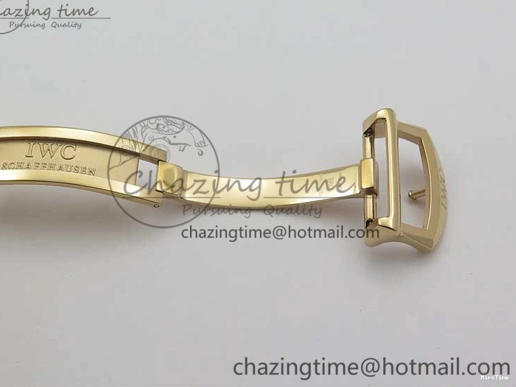 MIROTIME 0106 Portofino Chrono RG ZF 1:1 Best Edition Blue Dial Gold Markers on Black Leather Strap A FlexibleFit 7112